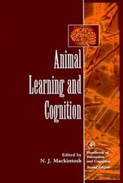 Cover of: Animal learning and cognition by edited by N.J. Mackintosh.