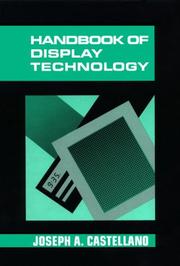 Cover of: Handbook of display technology