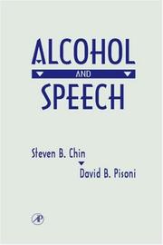 Cover of: Alcohol and Speech