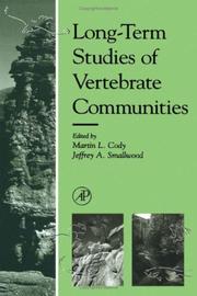 Cover of: Long-term studies of vertebrate communities by edited by Martin L. Cody, Jeffrey A. Smallwood.