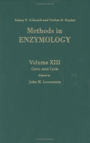 Cover of: Methods in Enzymology, Volume 13 by John M. Lowenstein