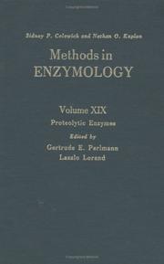 Cover of: Proteolytic Enzymes, Volume 19: Volume 19: Proteolytic Enzymes (Methods in Enzymology)