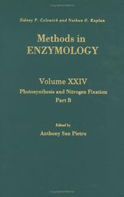 Cover of: Photosynthesis and Nitrogen Fixation, Part B, Volume 24: Volume 24 by 