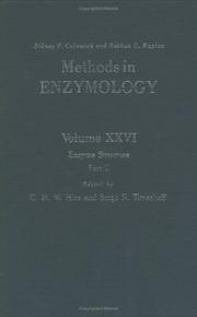 Cover of: Enzyme Structure, Part C, Volume 26: Volume 26: Enzyme Structure Part C (Methods in Enzymology)