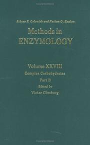 Cover of: Complex Carbohydrates (Methods in Enzymology, Vol. 28, Part B) (Methods in Enzymology, V028) by 