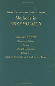 Cover of: Hormone Action, Part A, Steroid Hormones, Volume 36: Volume 36: Hormone Action Part B (Methods in En<Ymology, Vo36)