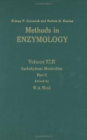 Cover of: Carbohydrate Metabolism, Part C, Volume 42: Volume 42: Carbohydrate Metabolism Part C