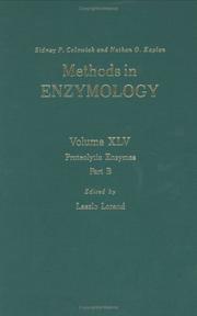 Cover of: Methods in Enzymology, Volume 45: Proteolytic Enzymes, Part B
