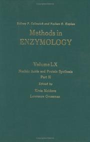 Cover of: Methods in Enzymology, Volume 60: Nucleic Acids and Protein Synthesis, Part H,