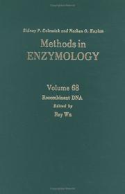 Cover of: Recombinant DNA, Volume 68: Volume 68: Recombinant Dna Part F (Methods in Enzymology)