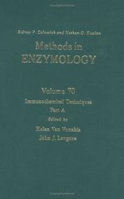 Cover of: Immunochemical techniques