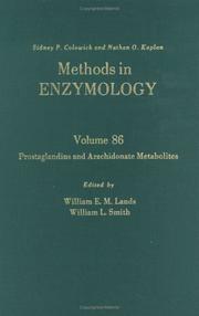 Prostaglandins and arachidonate metabolites by William E. M. Lands