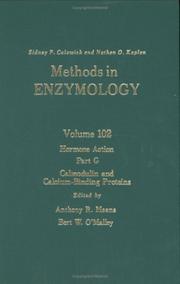 Cover of: Hormone Action, Part G: Calmodulin & Calcium-Binding Proteins, Volume 102: Volume 102: Hormone Action Part G (Methods in Enzymology)