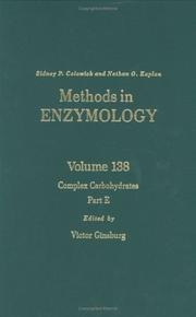 Cover of: Complex Carbohydrates, Part E, Volume 138: Volume 138 by 