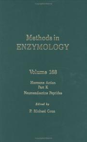 Cover of: Methods in Enzymology, Volume 168: Hormone Action, Part K by P. Michael Conn