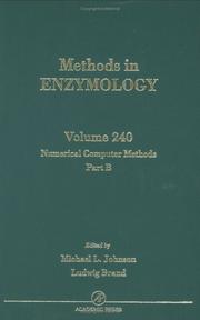 Cover of: Numerical Computer Methods, Part B, Volume 240 (Methods in Enzymology)