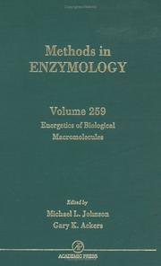 Energetics of biological macromolecules