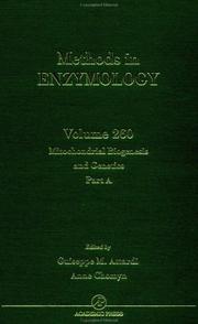 Cover of: Mitochondrial Biogenesis and Genetics, Part A Genetics Part A (Methods in Enzymology) by 