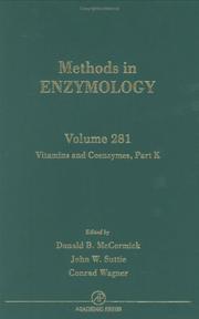 Cover of: Vitamins and Coenzymes, Part K (Methods in Enzymology) by 