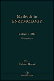 Cover of: Chemokines, Volume 287 (Methods in Enzymology) by 