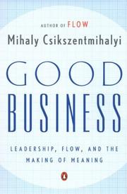 Cover of: Good Business by Mihaly Csikszentmihalyi