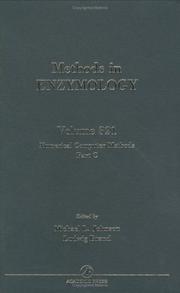 Cover of: Numerical Computer Methods, Part C (Methods in Enzymology, Volume 321) (Methods in Enzymology) | 