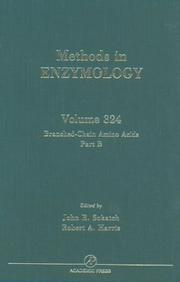 Cover of: Branched Chain Amino Acids, Part B (Methods in Enzymology, Volume 324) (Methods in Enzymology)