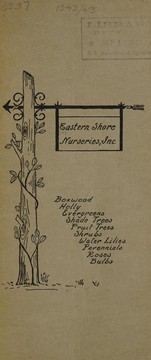 Cover of: Price list, fall 1942-spring 1943 by Eastern Shore Nurseries