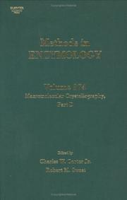 Cover of: Macromolecular Crystallography, Part D, Volume 374 (Methods in Enzymology) by Jr., Charles W. Carter