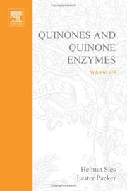 Cover of: Quinones and Quinone Enzymes, Part A, Volume 378 (Methods in Enzymology)