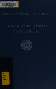 Cover of: Greek and Roman antiquities: a guide to the classical collection