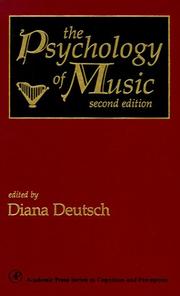 Cover of: The psychology of music by Diana Deutsch