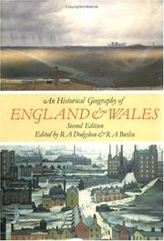 Cover of: An Historical geography of England and Wales