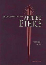 Cover of: Encyclopedia of applied ethics