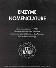 Enzyme nomenclature 1992 by International Union of Biochemistry and Molecular Biology. Nomenclature Committee.