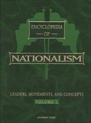 Cover of: Encyclopedia of nationalism by editor-in-chief, Alexander Motyl.