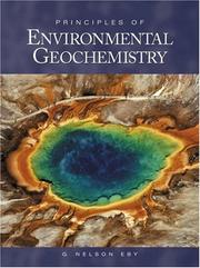 Cover of: Principles of environmental geochemistry by G. Nelson Eby
