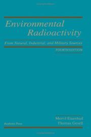 Cover of: Environmental radioactivity by Merril Eisenbud