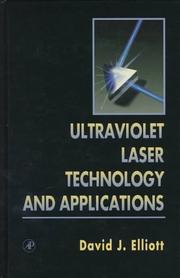 Cover of: Ultraviolet laser technology and applications