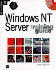 Cover of: Windows NT server training guide