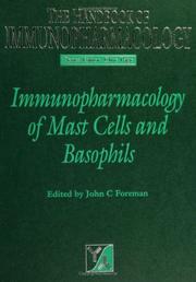 Cover of: Immunopharmacology of Mast Cells and Basophils (Handbook of Immunopharmacology) by 