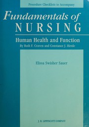 Cover of: Procedure Checklist to Accompany "Fundamentals of Nursing: Human Health and Function"