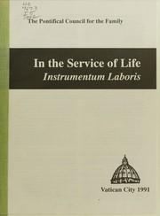 Cover of: In the service of life: Instrumentum Laboris.