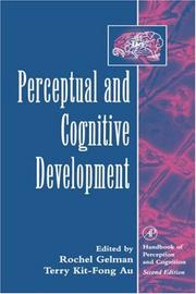 Cover of: Perceptual and cognitive development