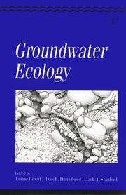 Cover of: Groundwater ecology