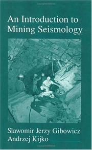 Cover of: An introduction to mining seismology