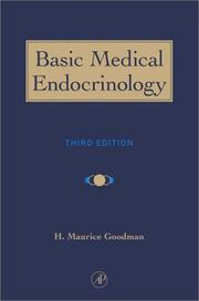 Cover of: Basic Medical Endocrinology, Third Edition by H. Maurice Goodman, H. Maurice Goodman