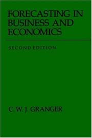 Forecasting in business and economics by C. W. J. Granger