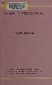 Cover of: Svāmī Vivekānanda.