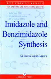 Cover of: Imidazole and benzimidazole synthesis by M. R. Grimmett